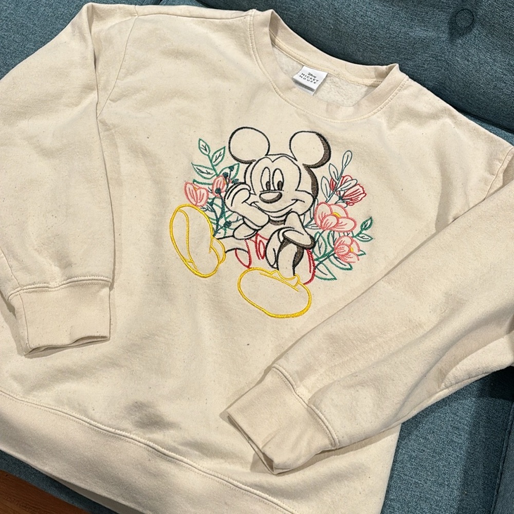 Mickey Mouse Embroidery Sweatshirt - Picture 5 of 6